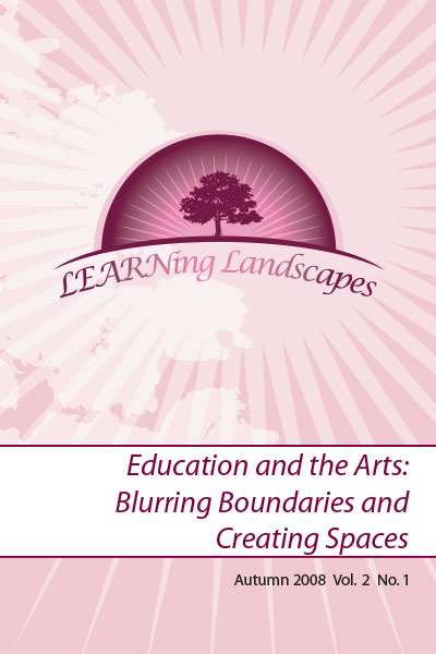 Settings Vol 2 No 1 (2008): Education and the Arts: Blurring Boundaries and Creating Spaces